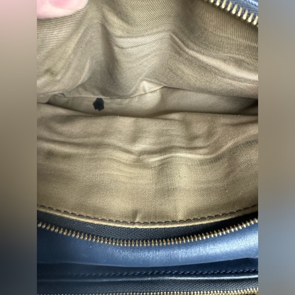 ☘️#193 MCM Saffiano Leather Double Zip Two-Way Satchel Tote Bag - Picture 12 of 16